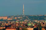 Television Tower at Zizkov, skyline, buildings, landmark, CECV01P08_03.0643