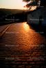cobblestone street, Sunset, Sunclipse, CECV01P09_09.1516