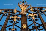 Ornate Gate, Wrought Iron, decorative, Hradcany Castle, Prague, CECV01P10_11.1516