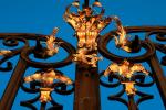 Ornate Gate, Wrought Iron, decorative, Hradcany Castle, Prague, CECV01P10_15.0643