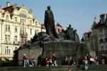 Jan Hus Memorial, Old Town Square, Prague, 1991, CECV01P14_06