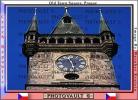 Kostel panny marie pred tynem (Tyn Church), Old Town Square, Prague, outdoor clock, outside, exterior, building, roman numerals