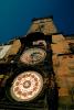 Astronomical Clock, Old Town Square, Prague, Round, Circular, Circle, outdoor clock, outside, exterior, building, CECV02P02_03.0643