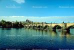 Charles Bridge, Vltava River, Prague Castle, Shoreline, CECV02P04_05.1516