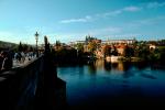 Charles Bridge, Vltava River, castle, CECV02P05_07.0643