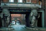 Elephant Gate, entrance to the Carlsberg, Copenhagen, Laboremus Pro Patria, CEDV01P02_02.0644