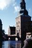 Tower, Bridge, Water, Moat, Frederiksborg castle, Hillerod