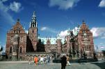 Frederiksbord national historic museum, palace, tower, building, statues, Water Fountain, aquatics, Hillerod