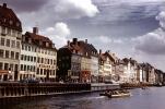buildings, houses, waterfront, docks, Nyhavn (new harbor), Copenhagen, Harbor, CEDV01P10_10