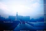 Buckingham Palace, Queen Victoria Memorial, Statue, landmark, 1950s, CEEV01P01_02.2039