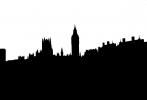 Parliment building silhouette, Big Ben, shape, logo, CEEV01P05_19M