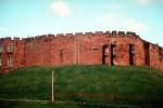 Chester Castle Walls, mound, Chester, England, 1950s