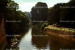 river, canal, trees, Bath, England