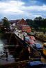 cars, river, water, automobile, vehicles, Chester, England, 1960s