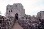Walls, Tower, Chepstow Castle, (Welsh: Cas-gwent), Chepstow, Monmouthshire, Wales, Castell Cas-Gwent