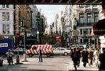 Busy Sidewalk, Street, Cars, London