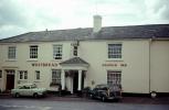 Whitbread Dolphin Inn, mini cars, building, Thorverton, England, CEEV06P05_10