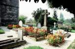 Graves, Gravesite, garden, flowers, Bladon, Scotland