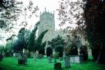 Burford Church, Cotswold hills, Oxfordshire, England