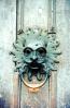 Door Knocker, demon, scary, mask, Durham Cathedral, England, CEEV06P11_18