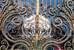 Ornate Ironwork, gate, curves, curvy, gold leaf, spiral, CEFV01P01_06