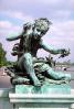 Child, Statue, Bronze, River Seine, Ornate, opulant