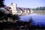 Pont Saint-Benezet Bridge, Pont d'Avignon, Rhone River, medieval bridge, Chapel of Saint Nicholas, ruins, landmark, CEFV03P03_07