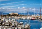 Chateau, Castle, Antibes, Island, Sailboats, Docks, Ocean, Cote De Azur, Landmark, CEFV03P15_11.2585