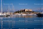 Chateau, Castle, Antibes, Island, Sailboats, Docks, Ocean, Cote De Azur, Landmark, CEFV04P01_08.2585