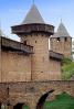 Tower, Turret, Fortress of Carcassonne, CitŽ de Carcassonne, Landmark, Castle, CEFV04P05_07.2585