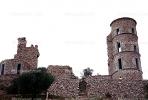Port Grimaud Castle Ruins, Tower, Buildings, photo-object, object, cut-out, cutout, CEFV04P08_04F