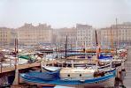 Waterfront, Fishing Boats, Docks, Fog, Foggy, Buildings
