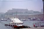 Hilltop, Hill, Fort, Citadel, Waterfront, Boats, Docks, Fog, Foggy, Buildings, Fort Saint-Nicolas de Marseille, Landmark