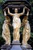 Golden Statue, Woman, Robes, Gilded, Landmark, CEFV04P09_07.2586