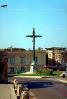 Cross, Jesus, Statue, Homes, Houses, Buildings, CEFV04P11_10.2586