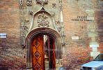 Door, arch, doorway, brick, wall, Lycee, Pierre De Fermat, CEFV05P06_14.2586
