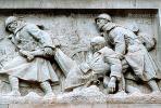 military, soldiers, wounded, bar-relief, sculpture, statue, frieze, CEFV05P15_07.2587