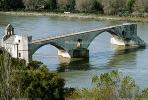Pont Saint-BŽnezet Bridge, Pont d'Avignon, Rhone River, Avignon, CEFV06P01_14.2587