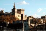 Pont Saint-Benezet Bridge, Pont d'Avignon, Rhone River, medieval bridge, ruin, landmark, CEFV06P02_05.2587