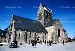 Church in Sainte Mere Eglise, Normandy, France