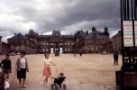 Boy, Girl, Mother, Dog, Stroller, Baby, Carriage, Chateau, 1950s, CEFV08P10_18
