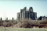 castle, ruin, chateu, 1950s