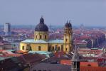 Theatinerkirche, Munich, Red Roofs, Rooftops, Cityscape
