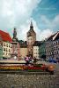 Water Fountain, aquatics, Statue, Buildings, Tower, Town, Landsberg, CEGV02P02_06.2588
