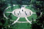 park, walkway, lawn, trees, shadow, Berlin, Round, Circular, Circle