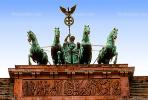 Quadriga, sculpture, Brandenberg Gate, Berlin, chariot, CEGV02P07_16.2588