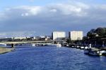 Elbe River, boats, bridge, docks, buildings, river front, Dresden, Riverfront, waterfront, Highrise, shore, CEGV02P09_02
