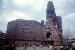 Berlin, Kaiser Wilhelm Ged?chtniskirche, Memorial Church, ruins, 1950s, CEGV03P12_16