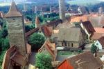 Towers, homes, houses, buildings, Town Wall, Rothenburg ob der Tauber, Middle Franconia, Ansbach, Bavaria, CEGV05P05_14B