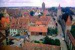 Towers, homes, houses, buildings, Town Wall, Rothenburg ob der Tauber, Middle Franconia, Ansbach, Bavaria, CEGV05P05_16